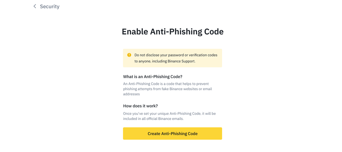create anti phishing code